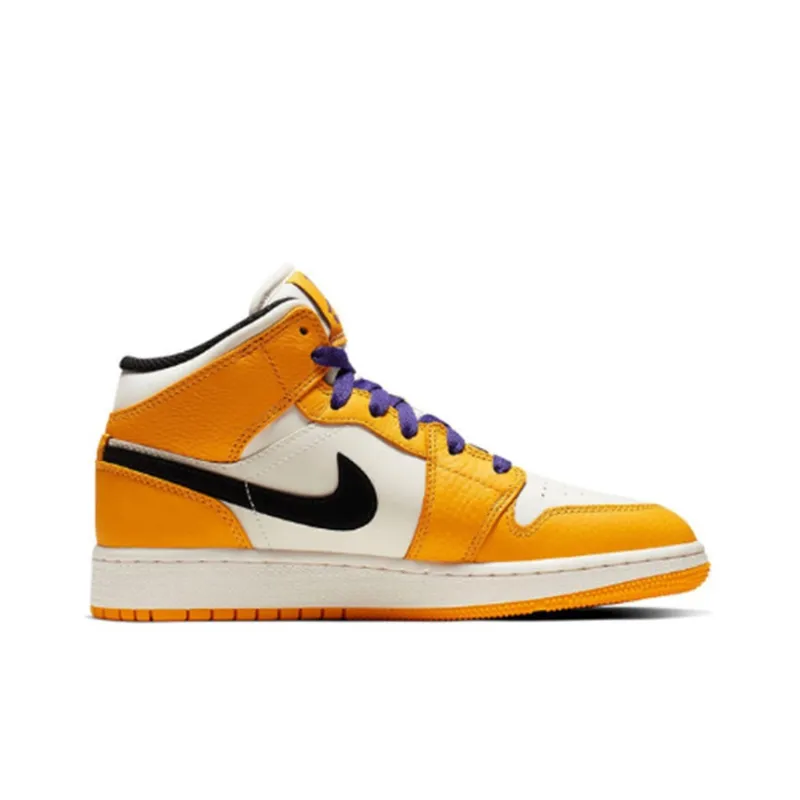 Jordan 1 Mid SE Lakers GS-2