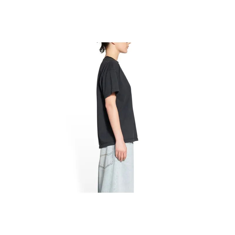 Balenciaga Bb Paris Icon Medium Fit T Shirt Black-3