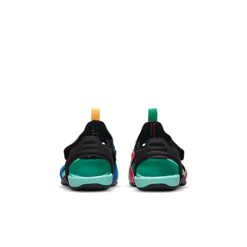 Nike Sunray Protect 2 BT Breathable Low Top Toddler Shoes Blue Red Green Mismatched Infant And Toddler-4