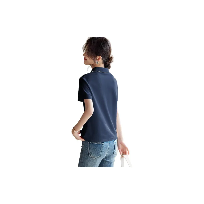 XWI T Shirts Women's Navy Blue-3