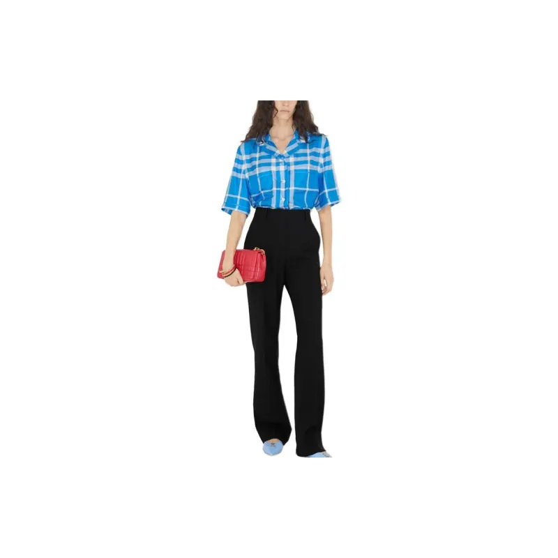 Burberry Shirts Women's Vivid Blue-1