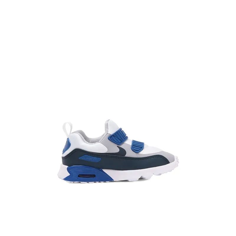 Baby Nike Air Max Tiny 90 Low-Top Retro Running Shoes Gray Blue-1