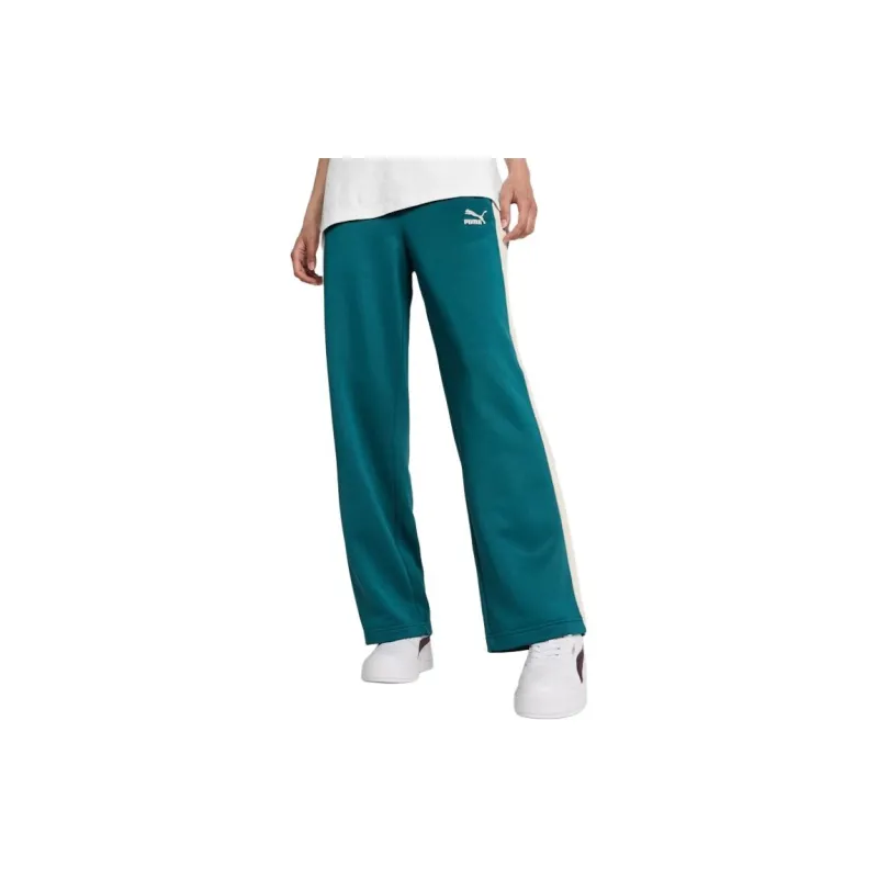 PUMA ICONIC Women's T7 Knitted Track Pants Knitted Sports Pants Women's Cool Green-3