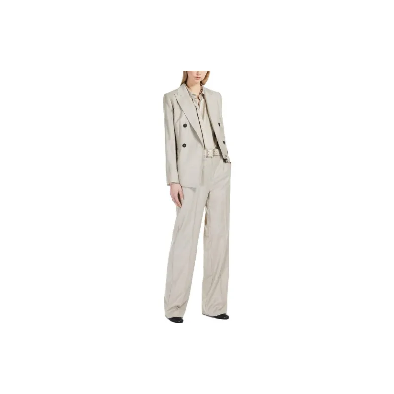 MaxMara Studio Business Suits Coats Women's Beige-1