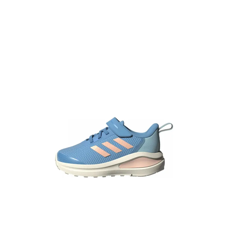 Adidas Fortarun El I Cushioned Wear-Resistant Breathable Low-Top Toddler Shoes Blue Orange Infant And Toddler-0