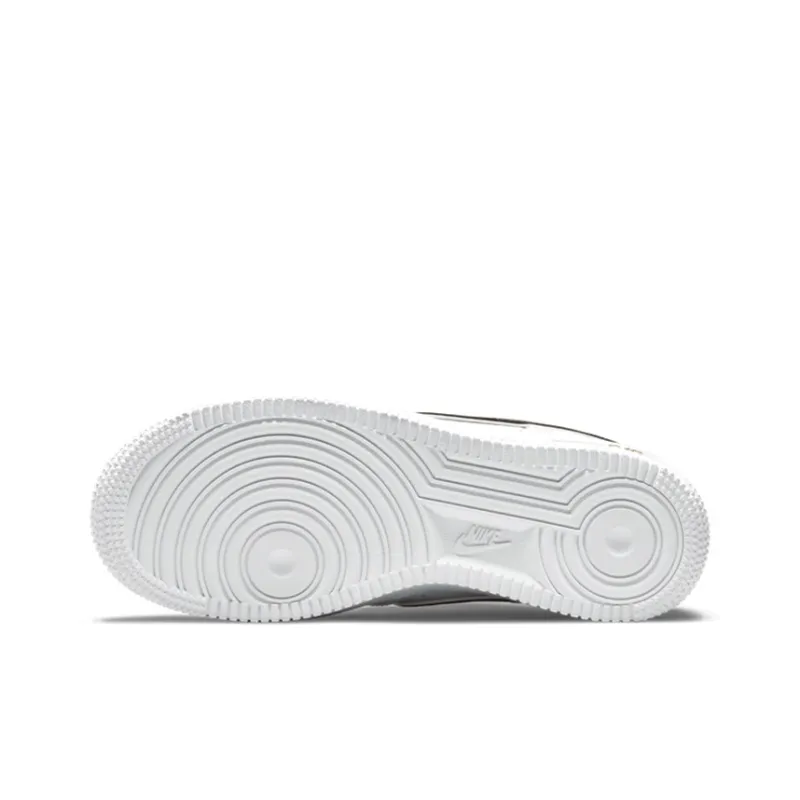 Nike Air Force 1 Low '07 LV8 Double Swoosh White Metallic Gold GS-5
