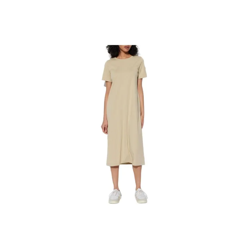 UNIQLO Short-Sleeved Dresses Women's Dark Beige-1