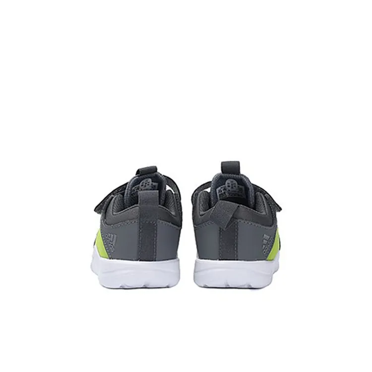 Adidas Rapidaflex El I Abrasion Resistant Low Top Toddler Shoes Gray Green Infant And Toddler-3