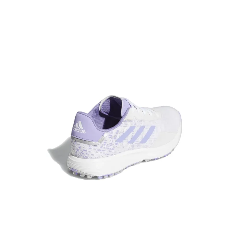 Adidas S2G Juniors' Spikeless Golf K Wear-Resistant Kids' Training Shoes White Purple Kids'-3
