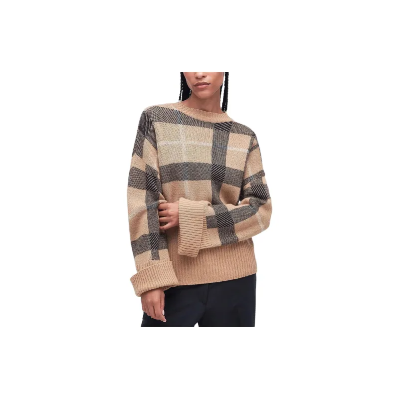 BARBOUR Adela Knitted Jumper Sweater Women's Light Brown-1