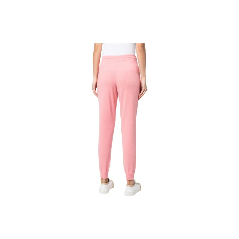 SPORTY & RICH Logo-Embroidered Ribbed Edge Pants-3