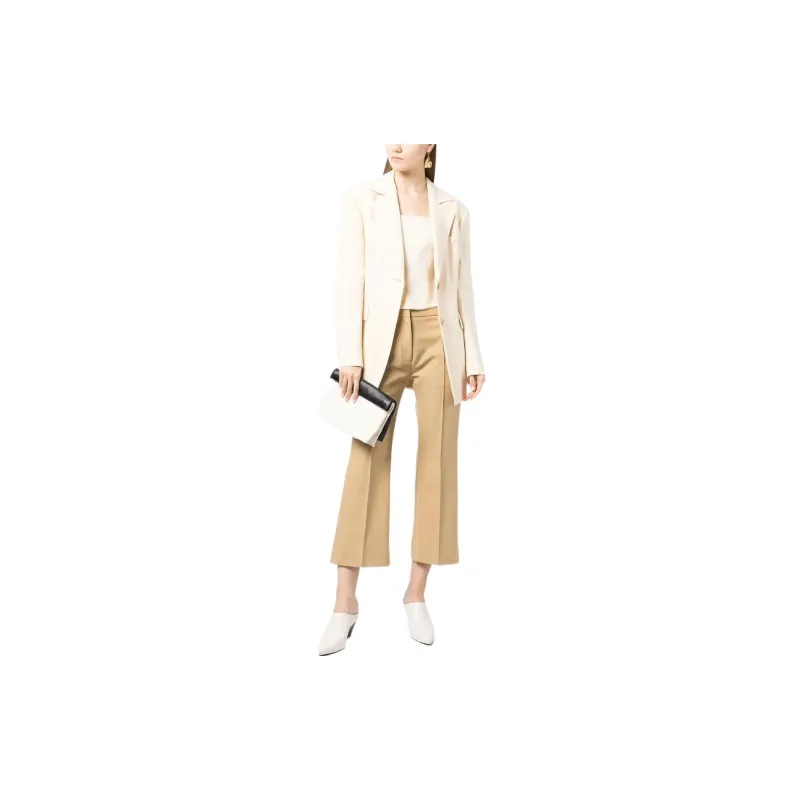JIL SANDER Knitted Sweatpants Women's Camel Brown-2