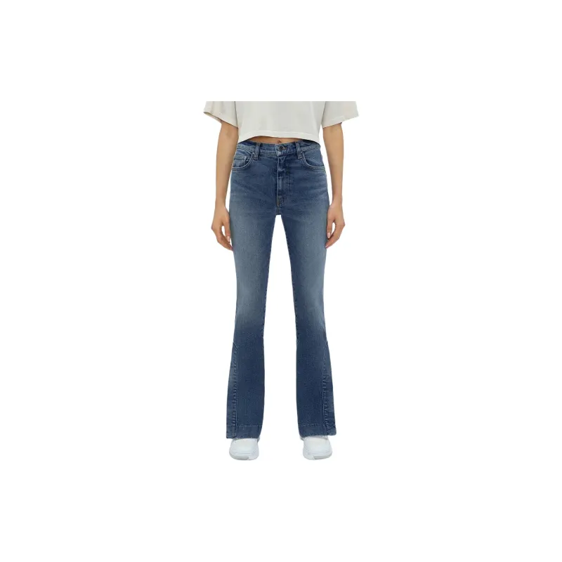 AMIRI Kick Flare Jeans Women's Blue-1