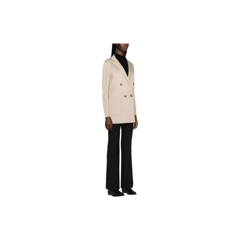 MaxMara Dalia Double breasted Cable knit Coat-2