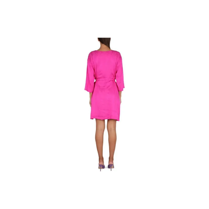 MOSCHINO Belted waist Long sleeve Dress-2