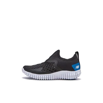 New Balance NB Aqua Drift Slip Resistant Cushioning Wear Resistant Breathable Mid Top Casual Shoes Black Blue Kids'