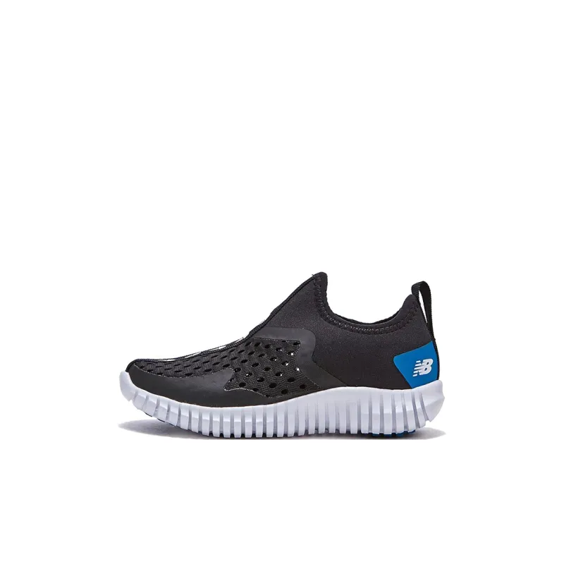 New Balance NB Aqua Drift Slip Resistant Cushioning Wear Resistant Breathable Mid Top Casual Shoes Black Blue Kids'-0