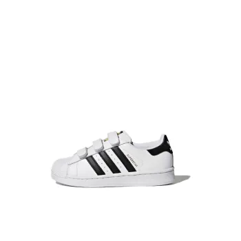 Adidas Originals Superstar Foundation Balance Low Top Kids' Skateboarding Shoes White Children Aged 3 7 Years Old