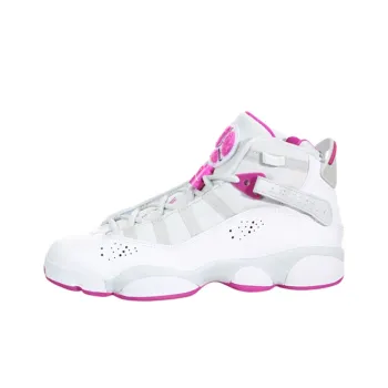 Jordan 6 Rings Platinum Fuchsia GS