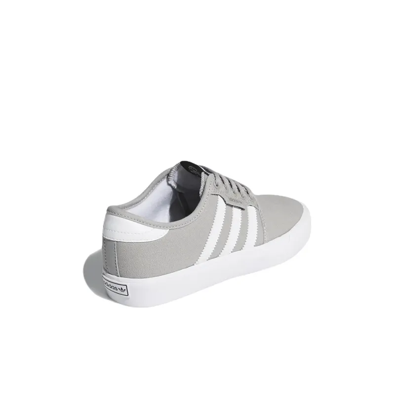 Adidas Originals Seeley K Lightweight And Wear resistant Low Top Kids' Skateboarding Shoes Gray White Kids'-3