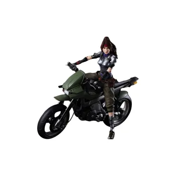 SQUARE ENIX Play Arts Kai Final Fantasy 7 Remake Jessie And Motorcycle Set Action Figures
