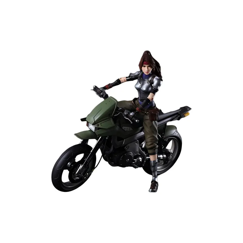 SQUARE ENIX Play Arts Kai Final Fantasy 7 Remake Jessie And Motorcycle Set Action Figures-0