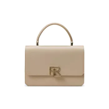 Ralph Lauren Calfskin Handbag Shoulder Bag Crossbody Bag Regular Women's Khaki
