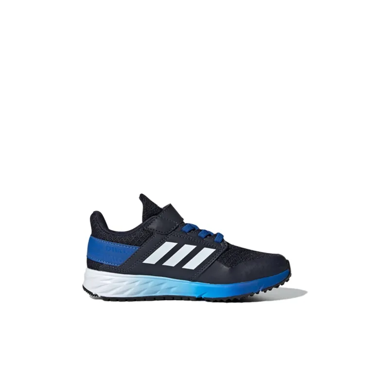 Adidas Fortafaito Slip Resistant Low Top Kids' Running Shoes Black Blue White Kids'-1