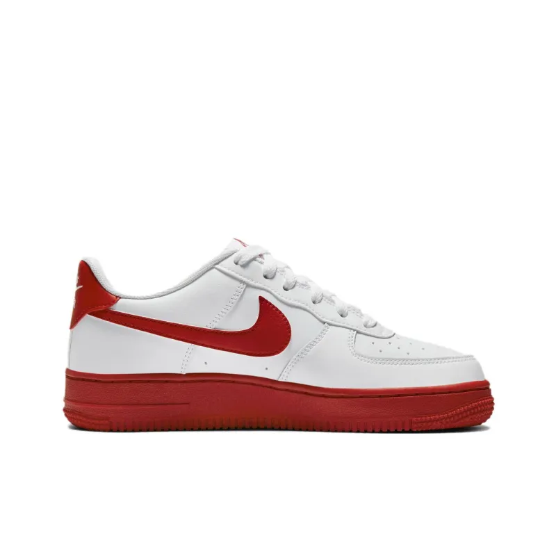 Nike Air Force 1 Low White Red Midsole GS-1