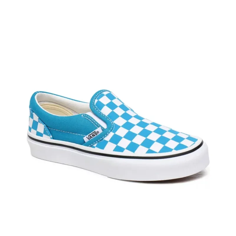 Vans Slip-on Low-Top Kids' Skateboarding Shoes Blue Teenagers-2
