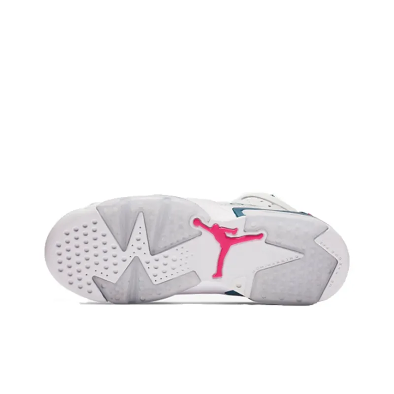 Jordan 6 Retro White Laser Fuchsia Green Abyss GS-4