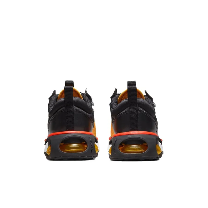 Nike Air Max 2021 Slip-Resistant Cushioning Wear-Resistant Running Shoes Gray Red Children Aged 3-7 Years Old-4