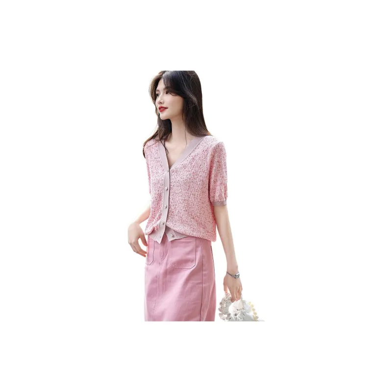 【dme】 Knitwear Women's Light Peach Pink-2