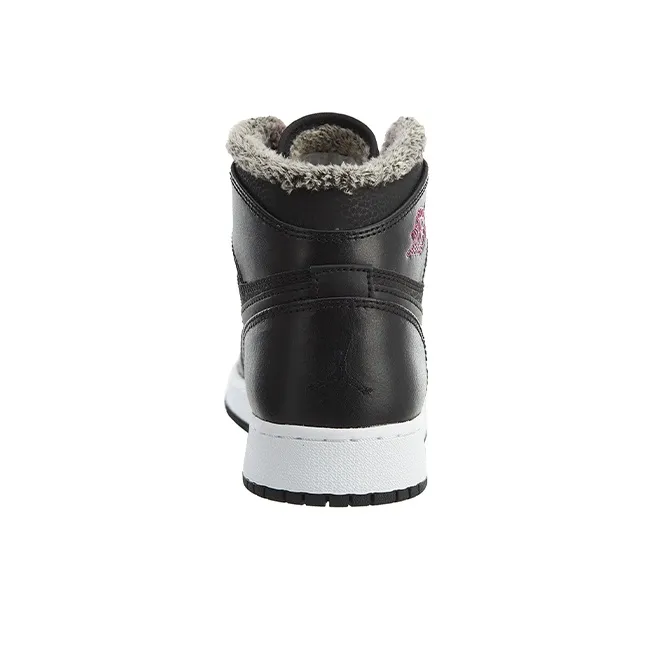 Jordan 1 Retro High Fleece Black Pink GS-3