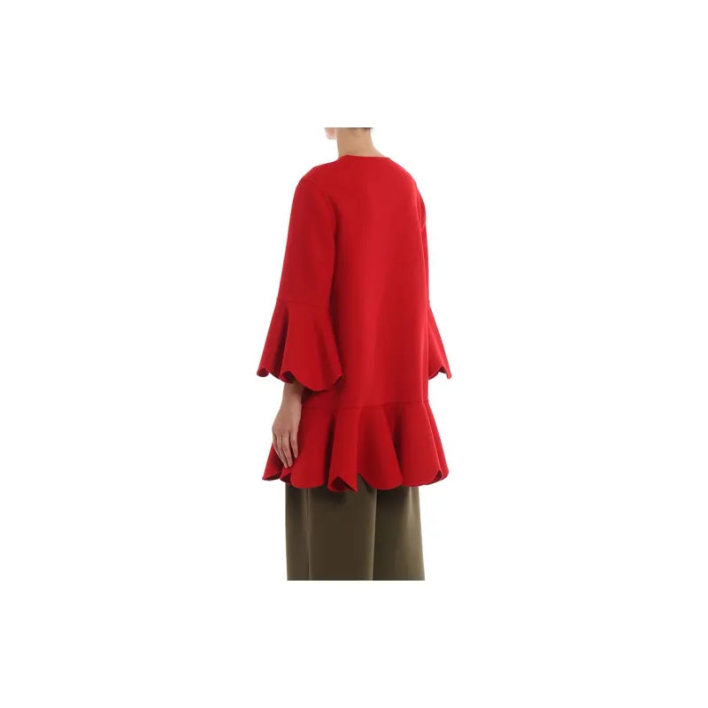 Valentino Coats Women's Red-3