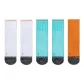 White 2-Aqua Green 2-Orange 1[5 Pack]