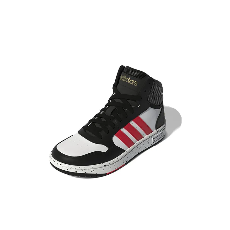 Adidas Hoops Mid Cloud White Vivid Red Core Black GS-1