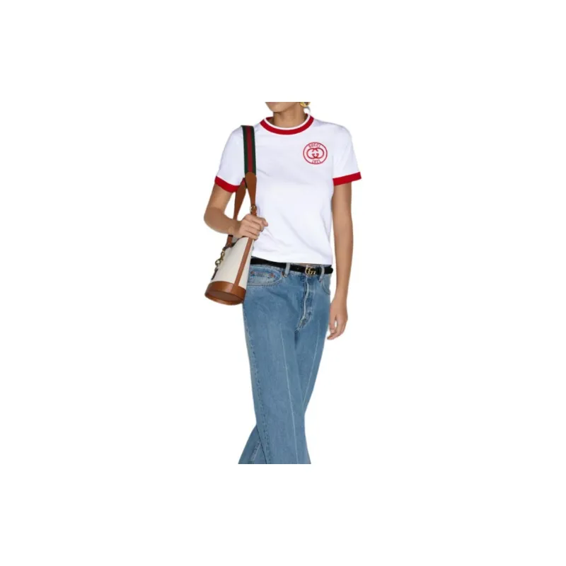 GUCCI Logo-embroidered Cotton T-shirt-3