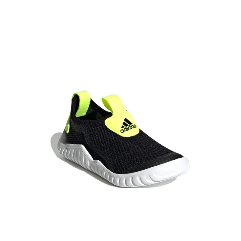 Adidas Rapidazen S .Rdy C Anti Slip Wear Resistant Low Top Sports Casual Shoes Black Green Children Aged 3 7 Years Old-2
