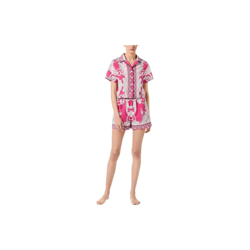 VERSACE Barocco Beach Shorts 'Fuxia/English Rose'-1