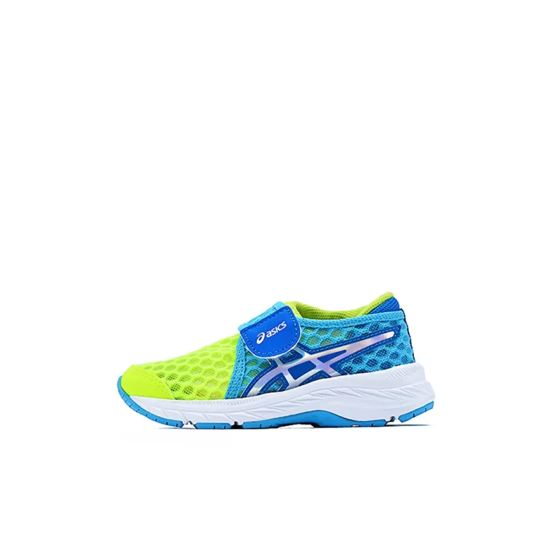 Asics Cool Run Low-Top Kids' Running Shoes Indigo Neon Yellow Children Aged 3-7 Years Old-0