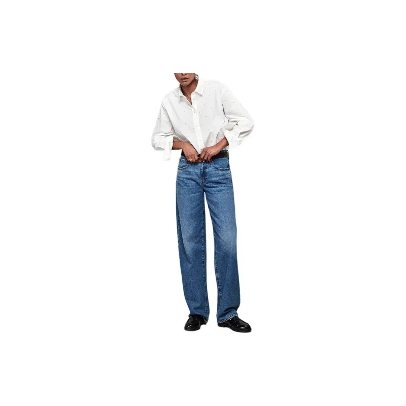 FRAME Low Slung Barrel Jeans-2