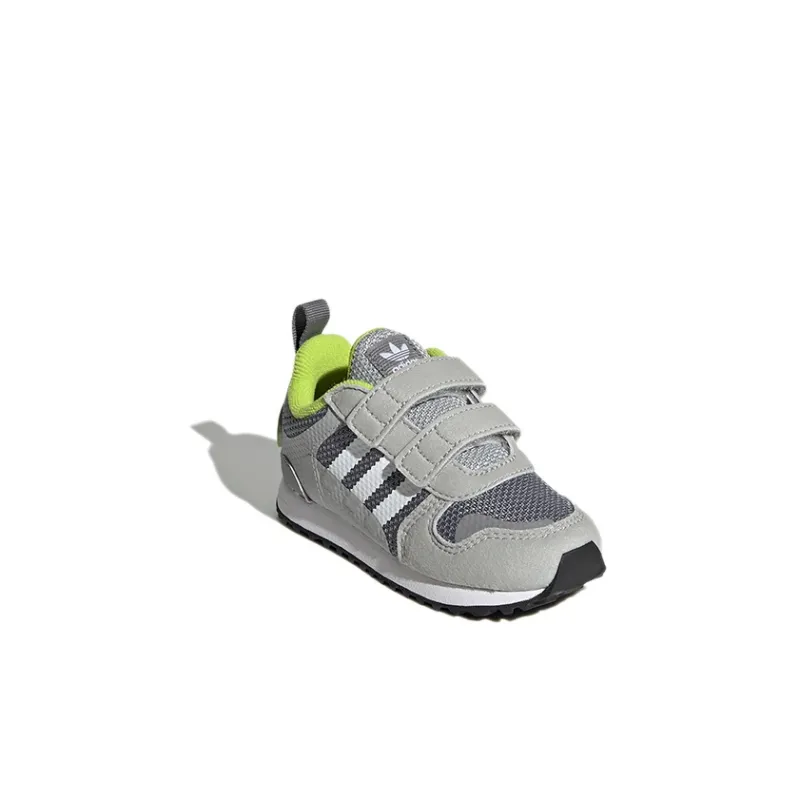 Adidas Originals ZX 700 HD CF I Abrasion Resistant Low Top Toddler Shoes Gray Infant And Toddler-2