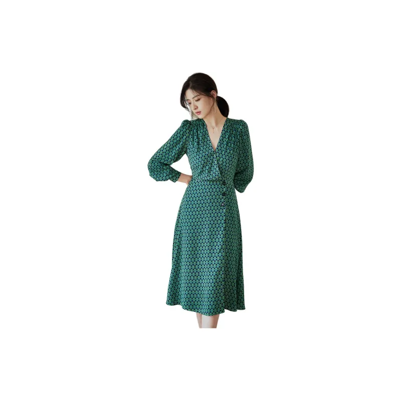 ROEYSHOUSE Long Sleeved Dress Women's Multicolor-3