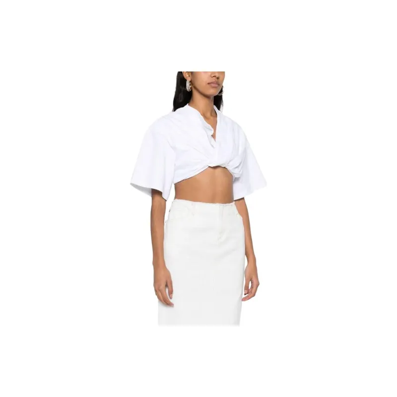Jacquemus Wrap Cropped Top-4