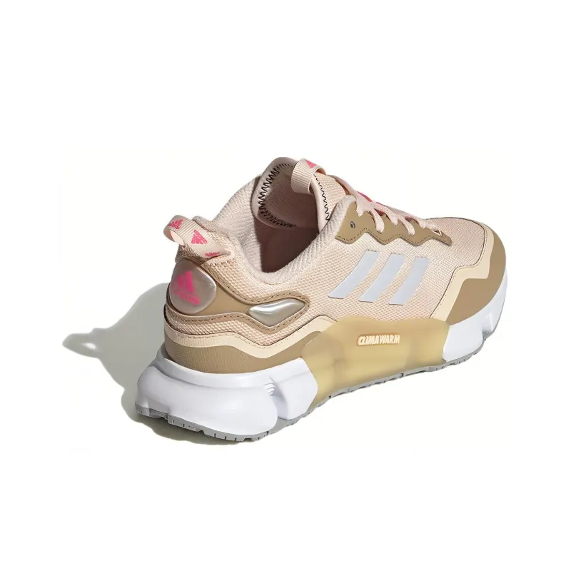 Adidas Climawarm 1.0 Anti Slip Wear Resistant Low Top Kids' Running Shoes Beige Gold Teenagers-3