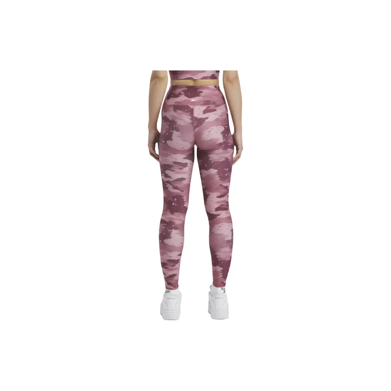 Reebok Workout Ready Camo PrIntense Leggings Women's Red-3
