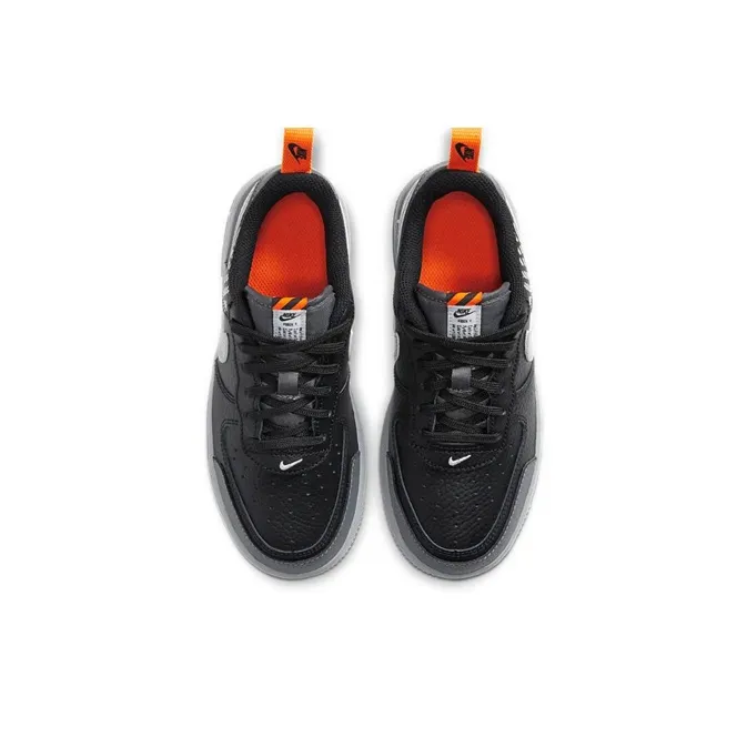 Nike Air Force 1 LV8 2 Low Top Skateboard Shoes Black Children Aged 3 7 Years Old-3