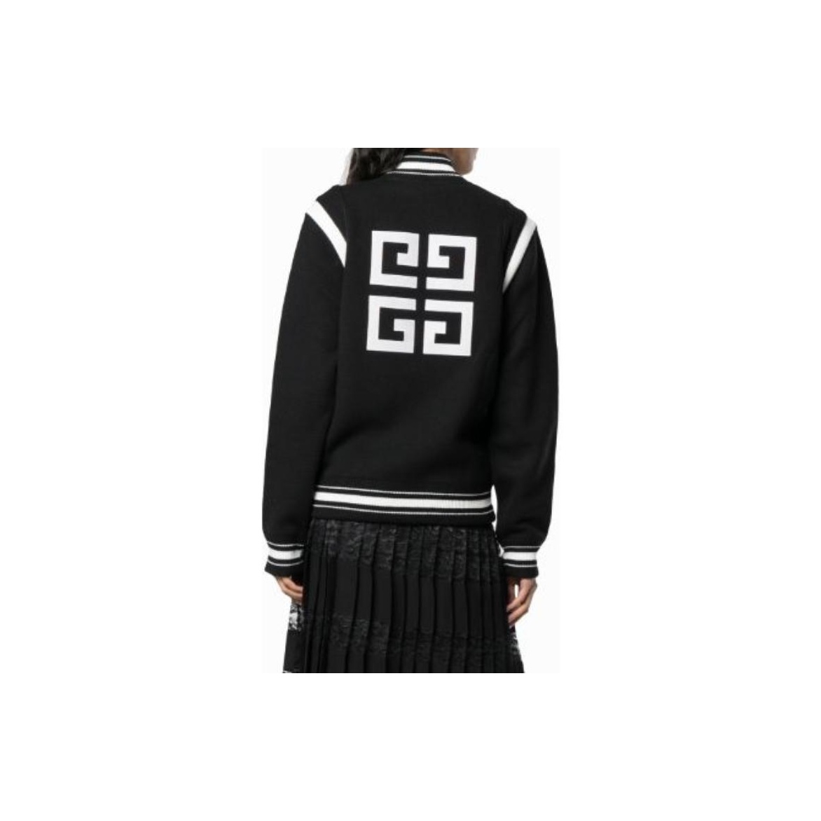 ジャケット GIVENCHY Women Jackets BW30HG15B3 004 BLACK Leather bomber jacket in black - Givenchy | Mytheresa