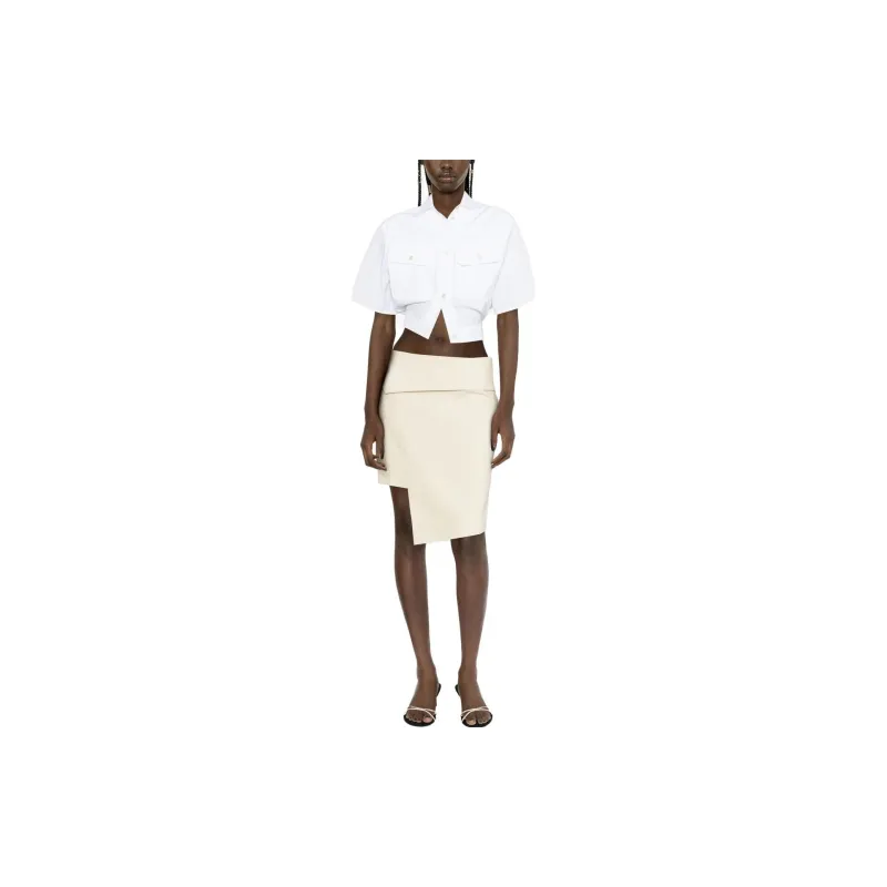 OFF-WHITE Toybox Cinched Cropped Shirt-1